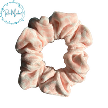 Load image into Gallery viewer, White and Pink Animal Print Scrunchie
