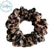 Load image into Gallery viewer, Velvet Animal Print Scrunchie
