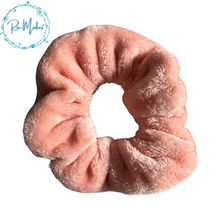 Load image into Gallery viewer, Peach fluffy Scrunchie
