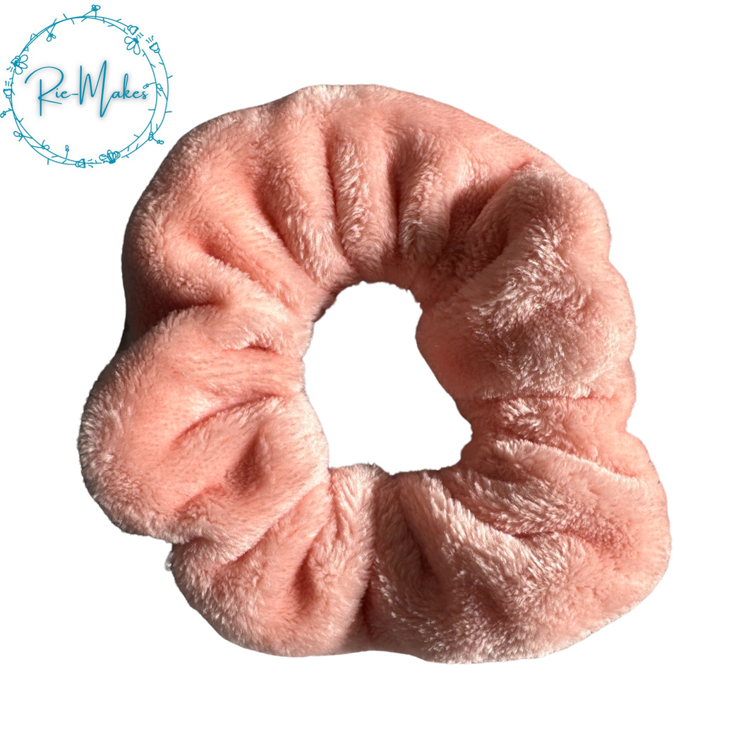 Peach fluffy Scrunchie