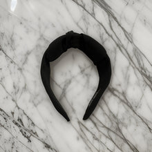 Load image into Gallery viewer, Black Faux Knotted Headband
