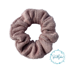 Load image into Gallery viewer, Dusky Pink Bamboo Scrunchie
